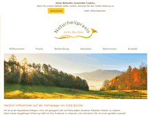 Tablet Screenshot of naturheilpraxis-burzler.de